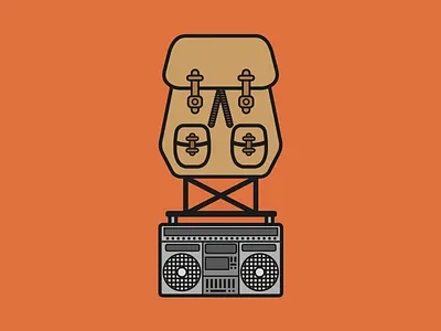 Old School Camping camping oldschool simple vector