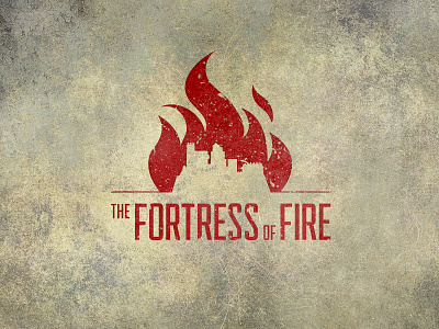 The Fortress of Fire Graphic Novel branding brandmark comic design fire illustration logo