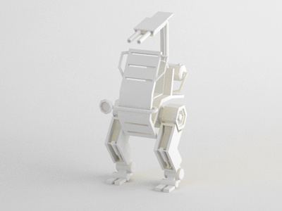 Mech Z7 c4d cinema 4d concept low poly mech robot