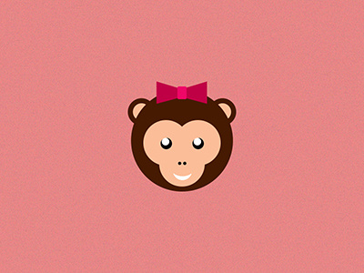 Cute Monkey Lady ape illustration monkey photoshop vector