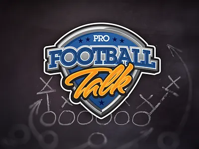 Pro Football football icon logo seal shield sports