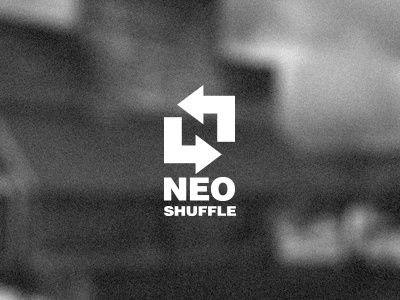 Neo Shuffle Player Logo logo n negative neo player shuffle space