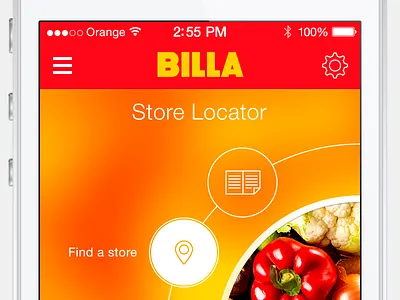 Billa App iOS7 draft app design draft ios ios7 iphone