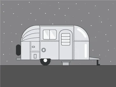Airstream airstream illustration stars trailers vacations vans