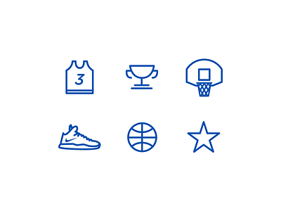 Basketball Icons basketball glyphs icons illustration minimal nba sports