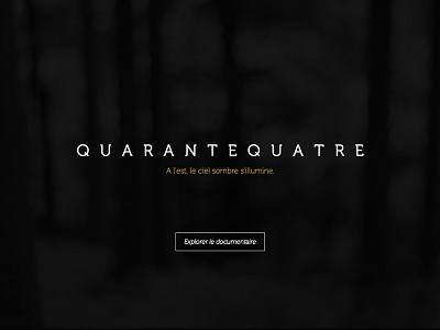 QUARANTEQUATRE webdesign webdoc