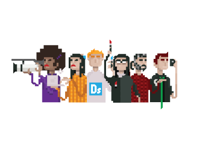 The Industry 8bit artist character designer people pixel professional videographer