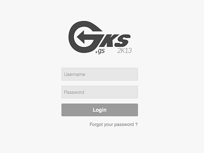 Login page gks login page