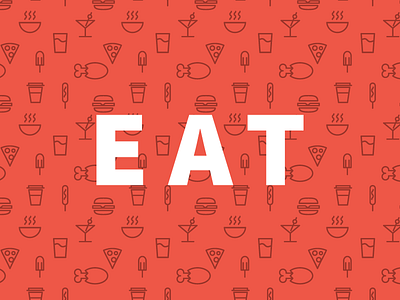 Eat food guide icons illustration pattern rating restaurant reviews