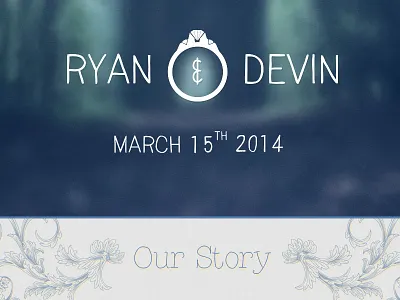 Beginnings of my Wedding Site design elegant icon illustration nature photoshop vector web web design website wedding