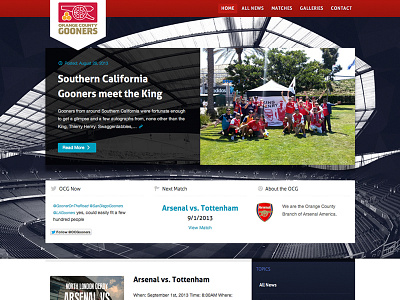 ocgooners.com arsenal arsenal america arsenalfc football orange county gooners web design web development