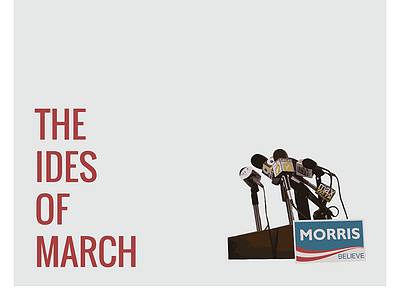 The Ides of March - Minimalist Movie Poster america george clooney ides of march minimalism movie movie poster poster ryan gosling