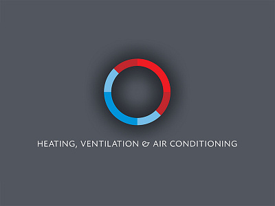 Hvac branding identity logo typography