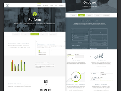 HR Cloud clean flat squarespace ui web