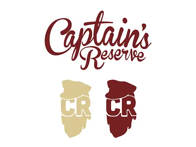 Captain's Reserve Logo beer branding illustration logo type
