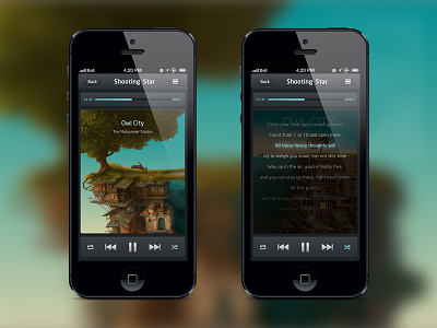 Music Player 04 icon interface iphone music player ui