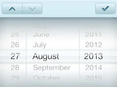 New datepicker of freshbox in iOS7 datepicker freshbox fridge icebox ios7