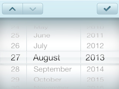 New datepicker of freshbox in iOS7 datepicker freshbox fridge icebox ios7