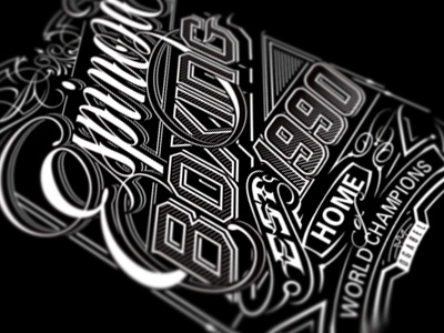 Espinoza Boxing Ogabel handstyle lettering ogabel script typography