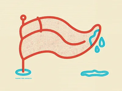 Twerk For America 2x america drip flag lick red things that drip tongue twerk wet