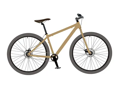 Mountain Bike 29er flat illustration illustrator