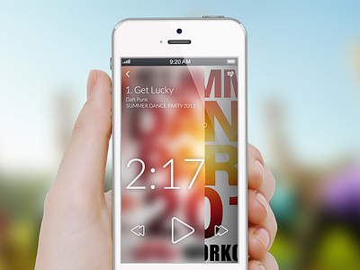 Player with full screen progress slider ios mobile player slider