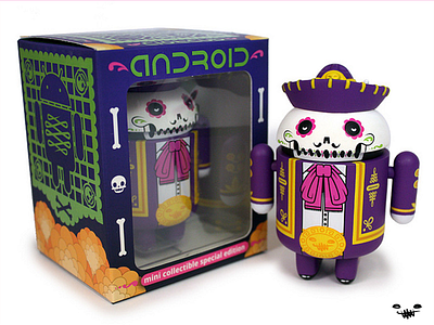 "Don Pablo Calaveroid" production piece android calavera dayofthedead dia de los muertos skull toy toyart vinyl