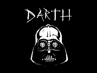 Darth black darth vader illustration star wars