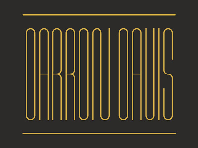 Condensed lines typography