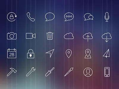 Icons free freebie icons ios 7 ios7 line icons