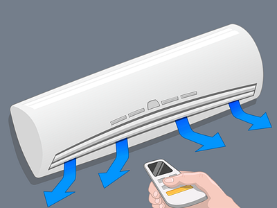 Ductless Air pixelmator vector