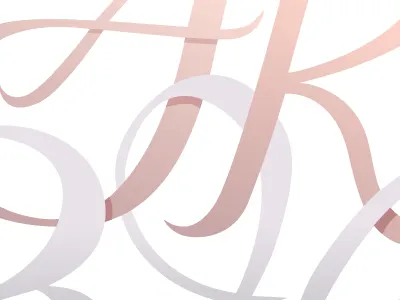 Logotype Detail intertwined logotype overlapping shadow