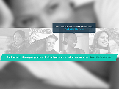 Profile tiles. cta greyscale images myplanet photography tiles tooltip