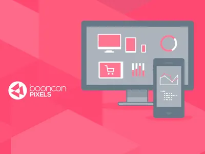 First shot booncon cart charts display graphic iphone responsive shopping