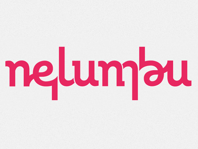 Nelumbu Logo agency ambigram creative logo