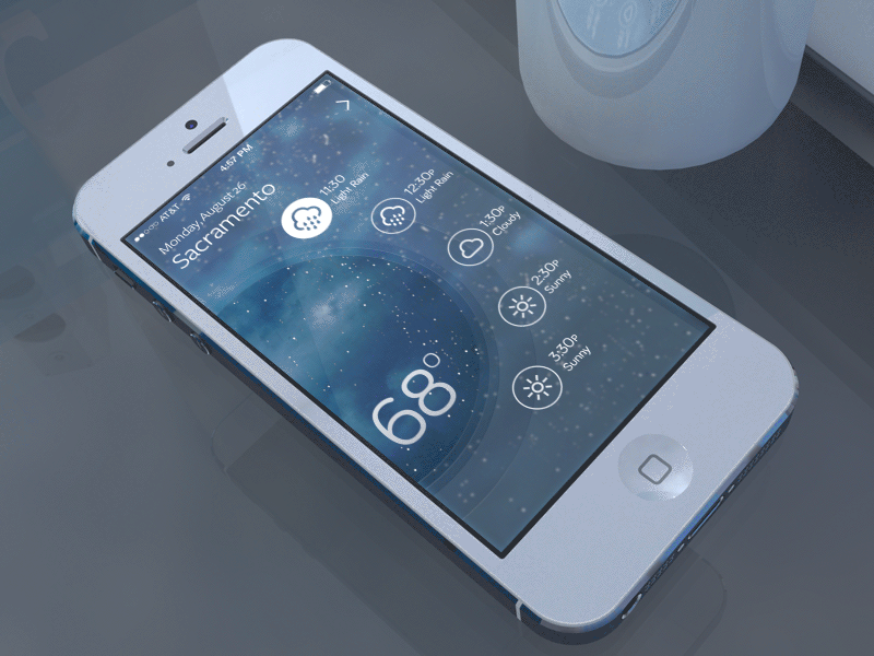 Weather Rebound [gif] animated app gif interaction ui weather