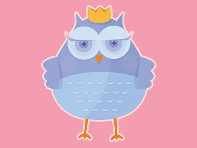 Evelyn Owl cute illustration owl simple