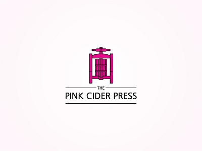 The Pink Cider Press Logo cider logo vector