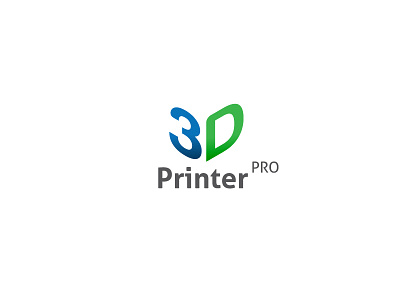 3D Printer Pro design identity logo