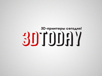 3Dtoday 3d flat letters logo simple