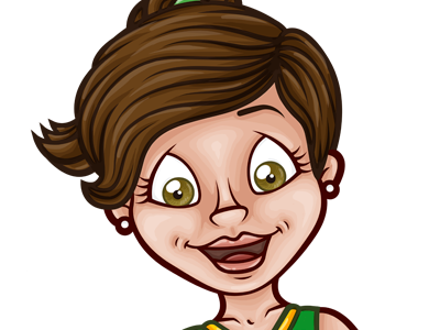 Vector illustration girl illustration kid sport vector woman