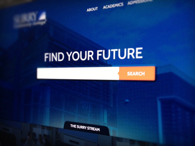 Find Your Future big photo cms college edu expressionengine future search university user interface web design website