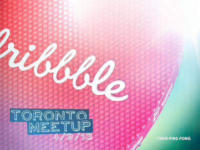 Toronto Dribbble Meetup - Sep 4 dribbble meetup ping pink pong shopify toronto