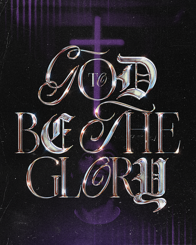 To God be the Glory | Christian Poster christian