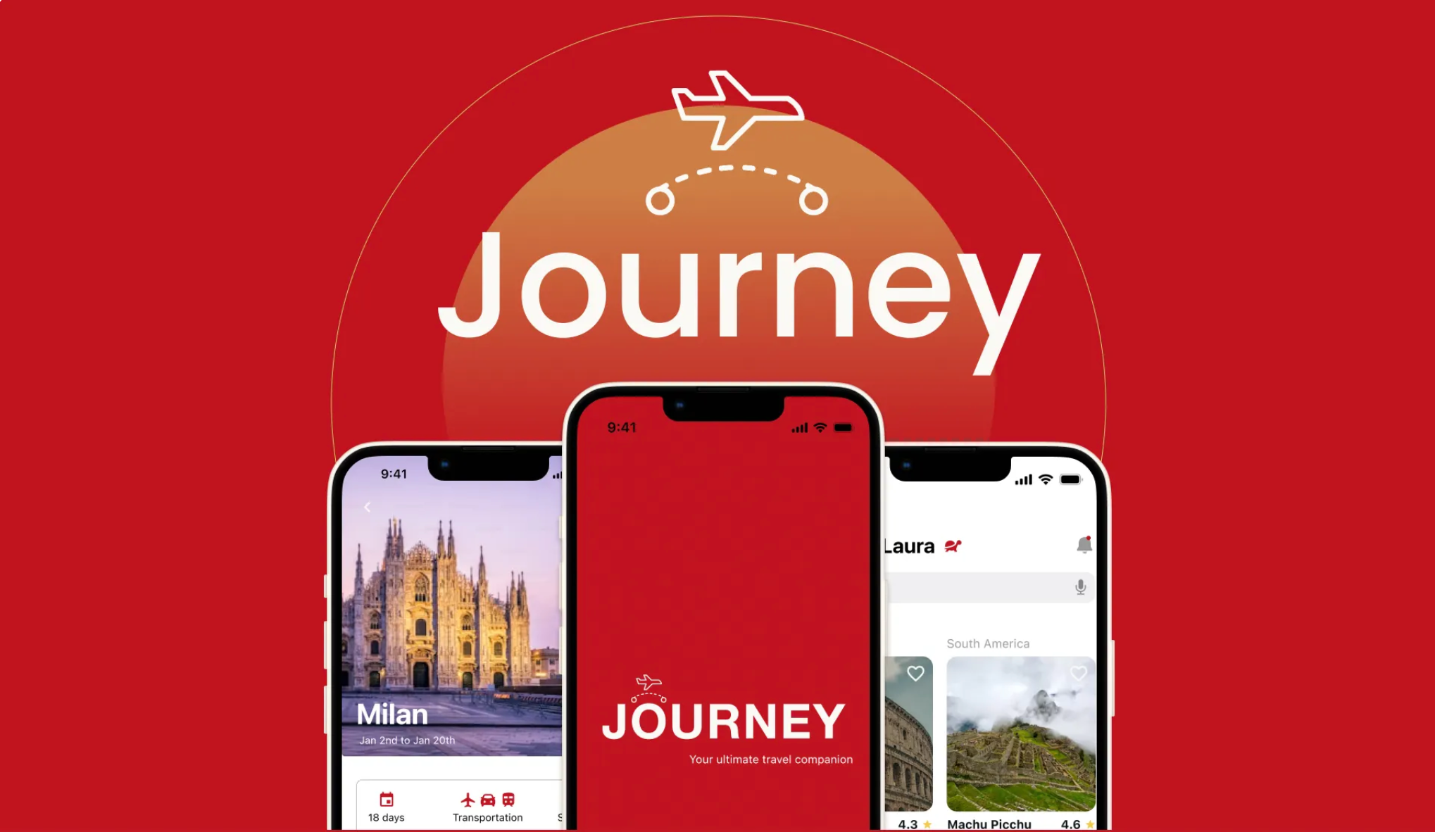 Journey - UX/UI Case Study branding case study figjam figma ui uiux user interface