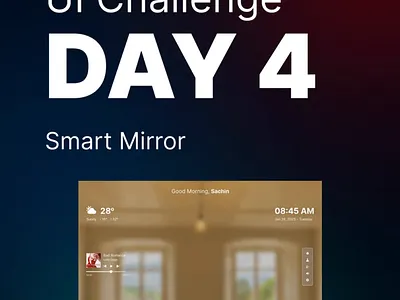 Smart Mirror animation app design design figma ui uiux ux