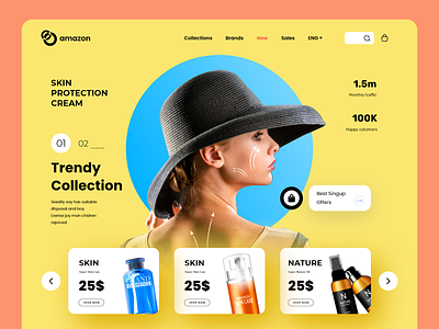 eCommerce website design design e commerce e commerce website landing page ui website website designer