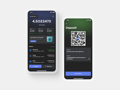 Crypto wallet UI design landingpage ui uidesign uiux ux webdesign