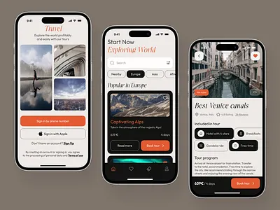 Travel Mobile App app app design app interfaces best app design card ui design home screen mobile mobile app design mobile app ui mobile ui mobile ui design mobile ux modern app ui modern ui travel app ui ui design ui ux design ux