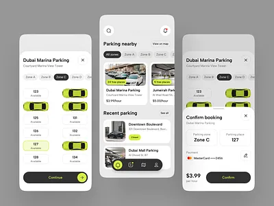 Parking Mobile App app app design app interface application ui best ui ios app mobile mobile app design mobile app ui mobile ui modern app ui modern ui parking app popular ui ui design ui ux ui ux design